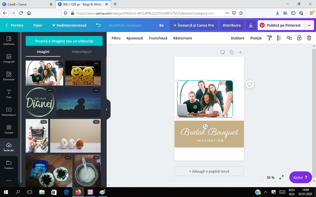 tutorial canva: imagine blog jumătata acțiunii